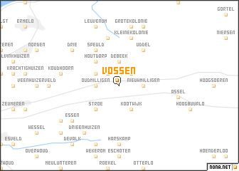 map of Vossen
