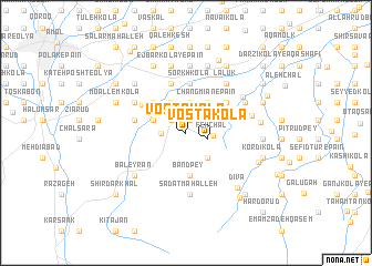 map of Vostā Kolā