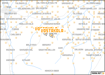 map of Vosţá Kolā