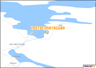 map of Vostochnaya Guba