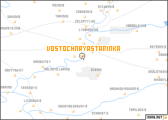 map of Vostochnaya Starinka