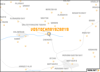 map of Vostochnaya Zarya