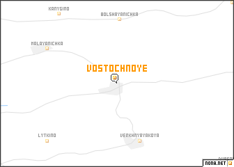 map of Vostochnoye