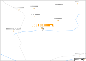 map of Vostochnoye