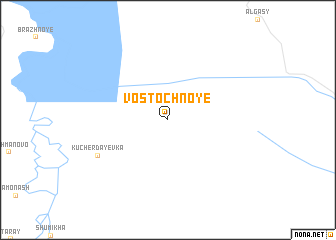 map of Vostochnoye