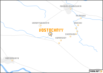 map of Vostochnyy