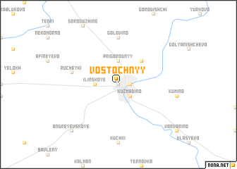 map of Vostochnyy