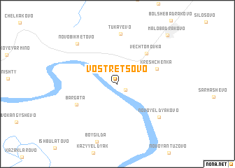 map of Vostretsovo