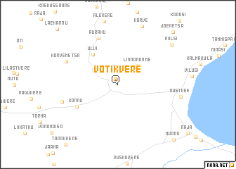 map of Võtikvere