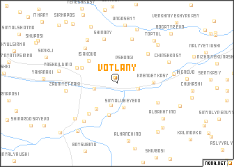 map of Votlany