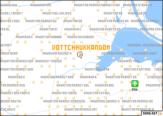 map of Vôtt Chhuk Kán Dom