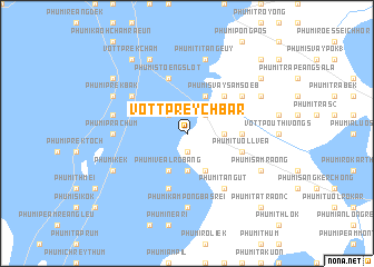 map of Vôtt Prey Chbar