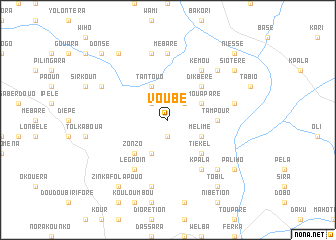 map of Voubé