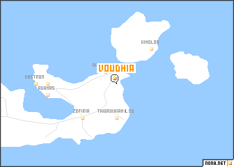 map of Voúdhia