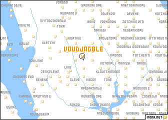 map of Voudjagblé