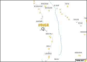 map of Vouga