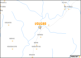 map of Vougba