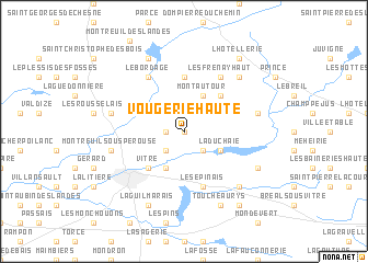 map of Vougerie Haute