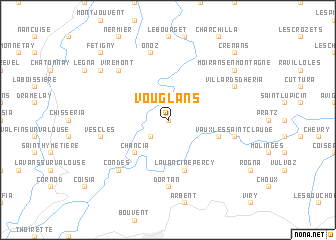 map of Vouglans