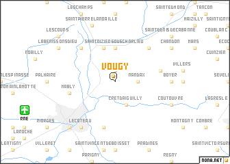 map of Vougy