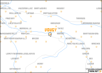 map of Vougy