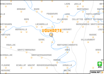 map of Vouharte