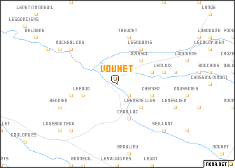 map of Vouhet