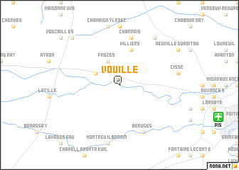 map of Vouillé