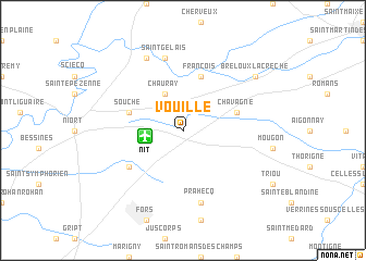 map of Vouillé