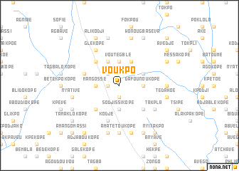 map of Voukpo