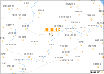 map of Võuküla