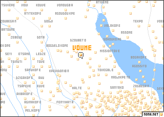 map of Voumé