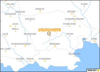 map of Vouníkhora