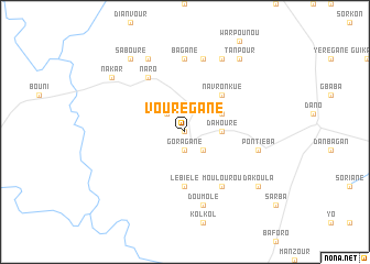 map of Vourégane