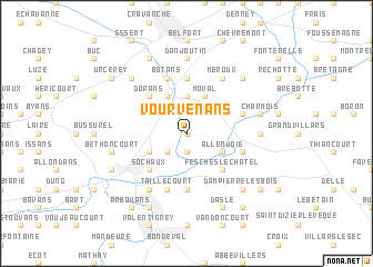 map of Vourvenans