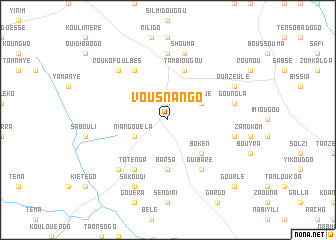 map of Vousnango