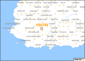 map of Voutás