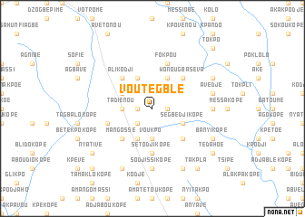 map of Voutégblé