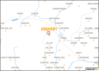 map of Vouvray