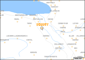 map of Vouvry