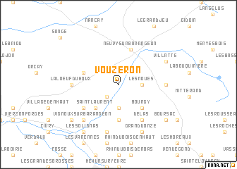 map of Vouzeron