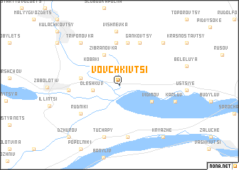 map of Vovchkivtsi