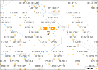 map of Vowinkel