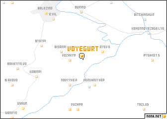 map of Voyegurt