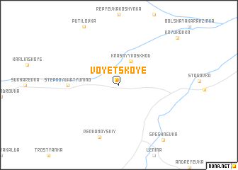 map of Voyetskoye