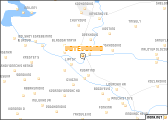 map of Voyevodino