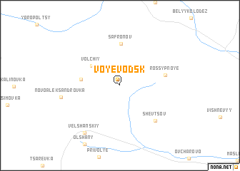 map of Voyevodsk