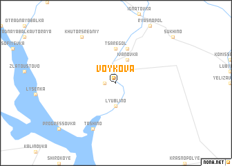 map of Voykova