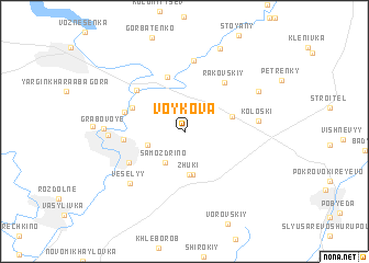 map of Voykova