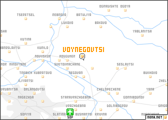 map of Voynegovtsi